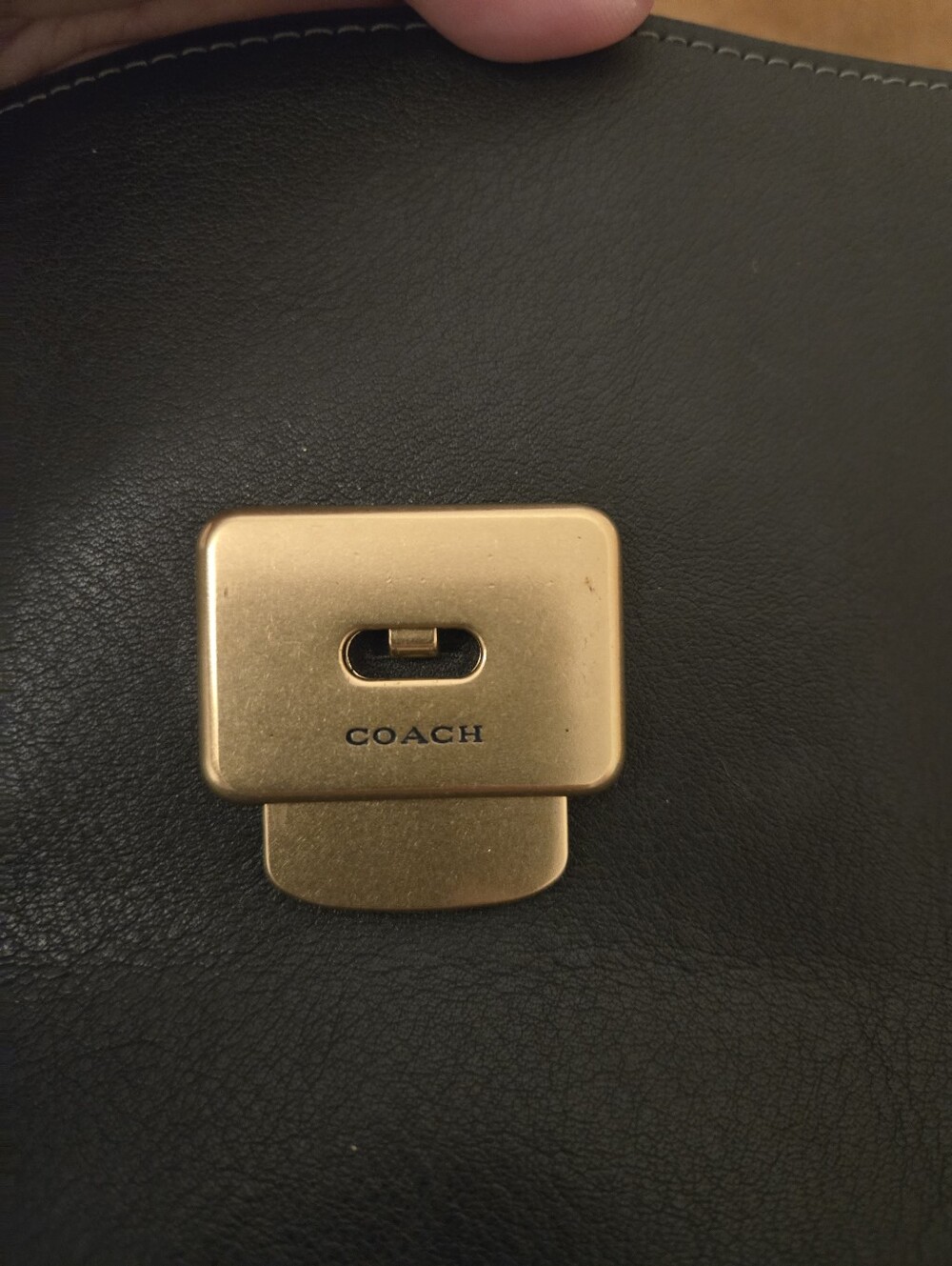 COACH Black Chain Chelsea 30 Shoulder Bag - Picture 6 of 12
